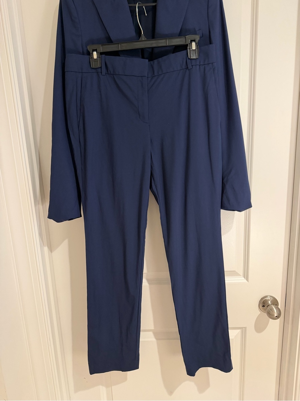 Theory Navy Single-Button Tailored Blazer and Pants Set